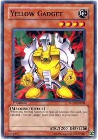 Yellow Gadget [Structure Deck: Machine Re-Volt] [SD10-EN008] | Gear Gaming Bentonville