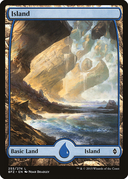 Island (255) - Full Art [Battle for Zendikar] | Gear Gaming Bentonville