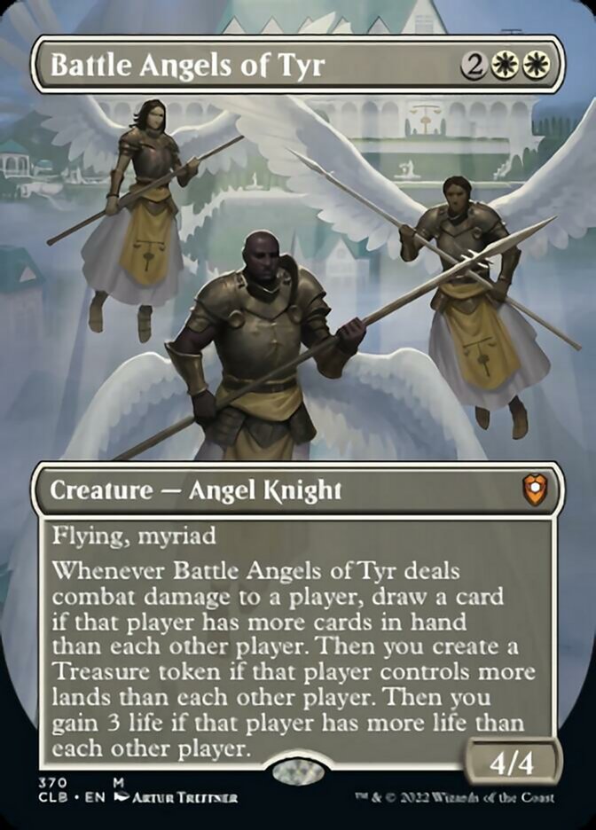 Battle Angels of Tyr (Borderless Alternate Art) [Commander Legends: Battle for Baldur's Gate] | Gear Gaming Bentonville