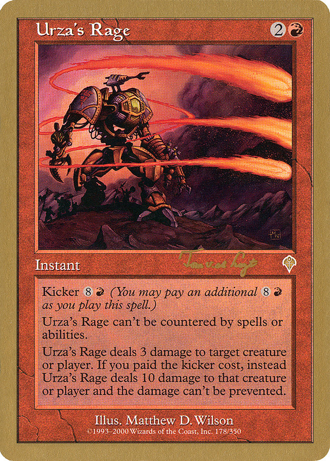 Urza's Rage (Tom van de Logt) [World Championship Decks 2001] | Gear Gaming Bentonville