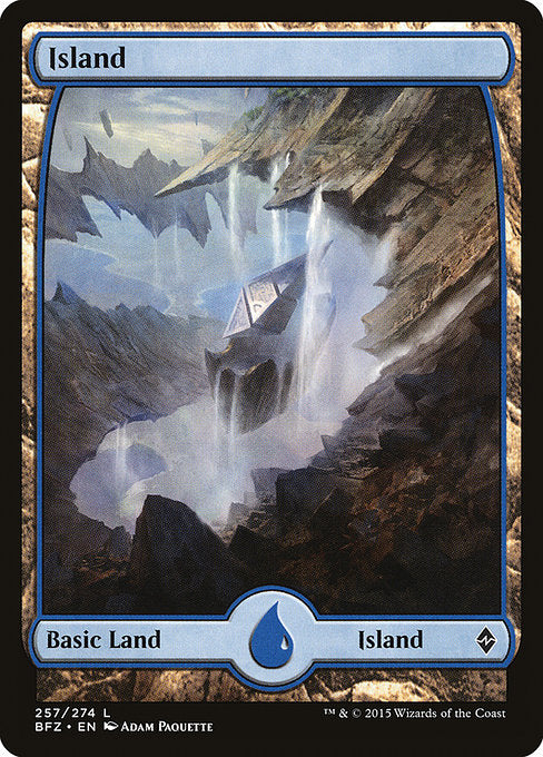 Island (257) - Full Art [Battle for Zendikar] | Gear Gaming Bentonville