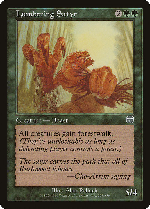 Lumbering Satyr [Mercadian Masques] | Gear Gaming Bentonville