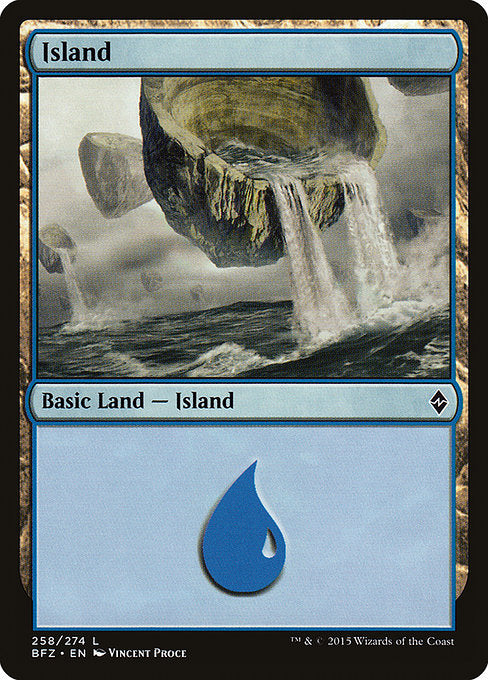 Island (258) [Battle for Zendikar] | Gear Gaming Bentonville