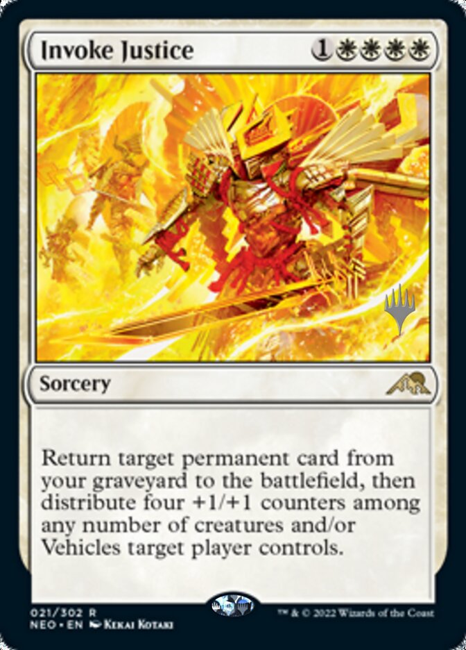 Invoke Justice (Promo Pack) [Kamigawa: Neon Dynasty Promos] | Gear Gaming Bentonville