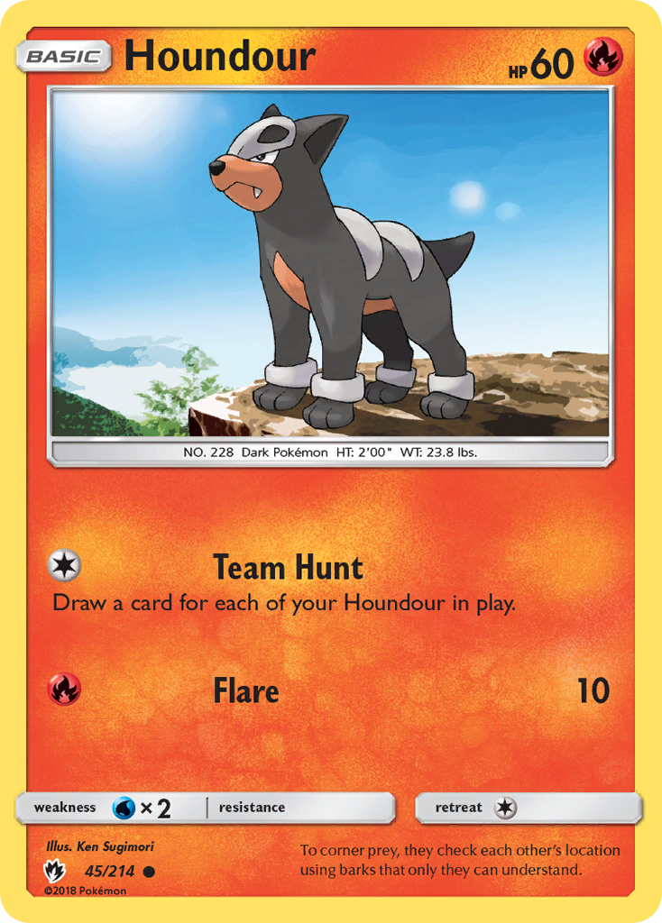 Houndour (45/214) [Sun & Moon: Lost Thunder] | Gear Gaming Bentonville