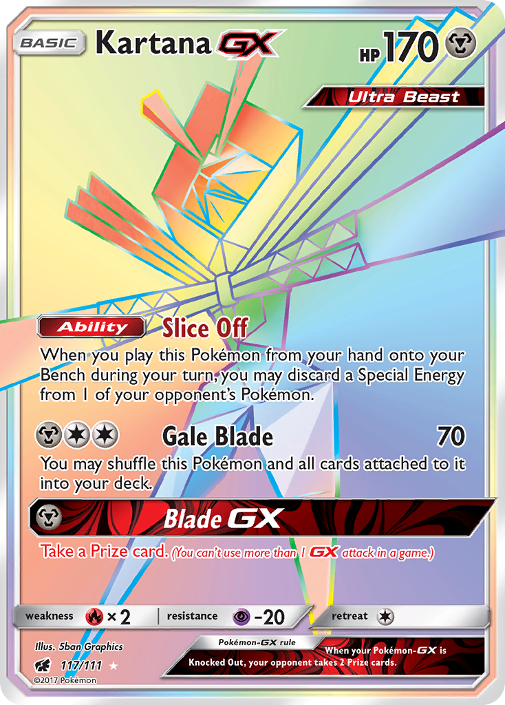 Kartana GX (117/111) [Sun & Moon: Crimson Invasion] | Gear Gaming Bentonville