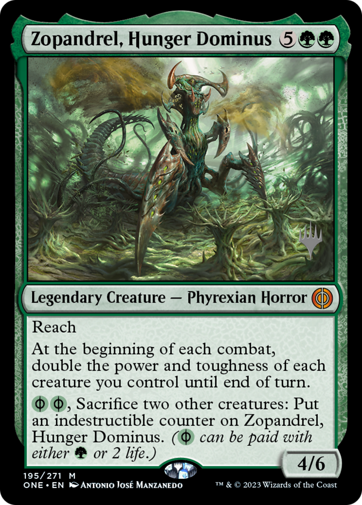 Zopandrel, Hunger Dominus (Promo Pack) [Phyrexia: All Will Be One Promos] | Gear Gaming Bentonville