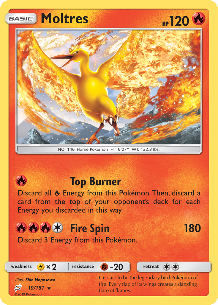 Moltres (19/181) [Sun & Moon: Team Up] | Gear Gaming Bentonville