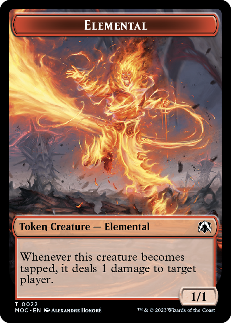 Elemental (22) // Faerie Double-Sided Token [March of the Machine Commander Tokens] | Gear Gaming Bentonville