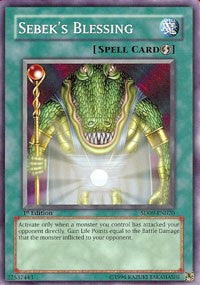 Sebek's Blessing [Structure Deck: Dinosaur's Rage] [SD09-EN020] | Gear Gaming Bentonville