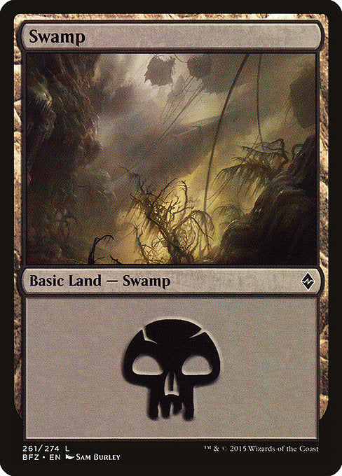 Swamp (261) [Battle for Zendikar] | Gear Gaming Bentonville