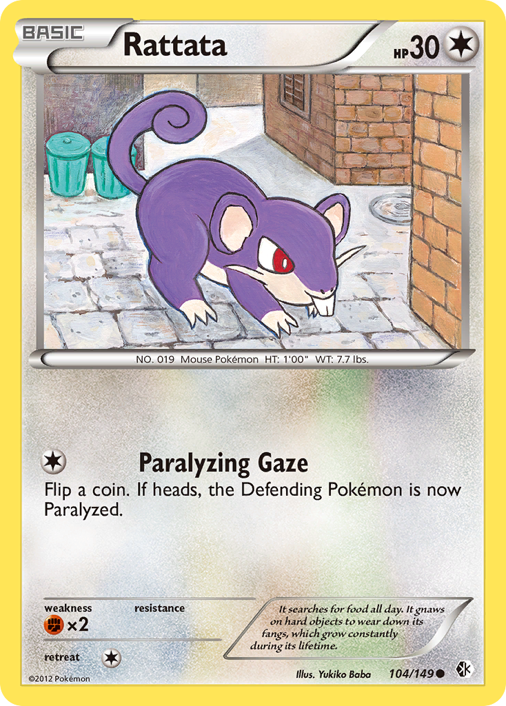 Rattata (104/149) [Black & White: Boundaries Crossed] | Gear Gaming Bentonville