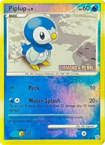 Piplup (93/130) (Diamond and Pearl) [Burger King Promos: 2008 Collection] | Gear Gaming Bentonville