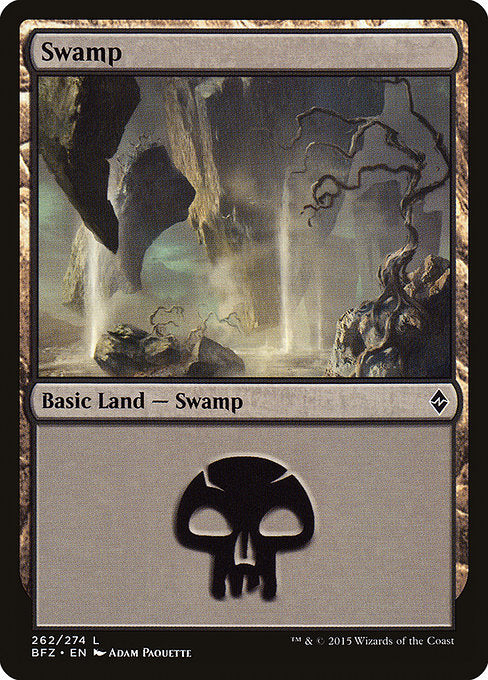 Swamp (262) [Battle for Zendikar] | Gear Gaming Bentonville