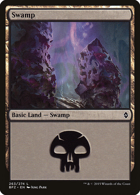 Swamp (263) [Battle for Zendikar] | Gear Gaming Bentonville