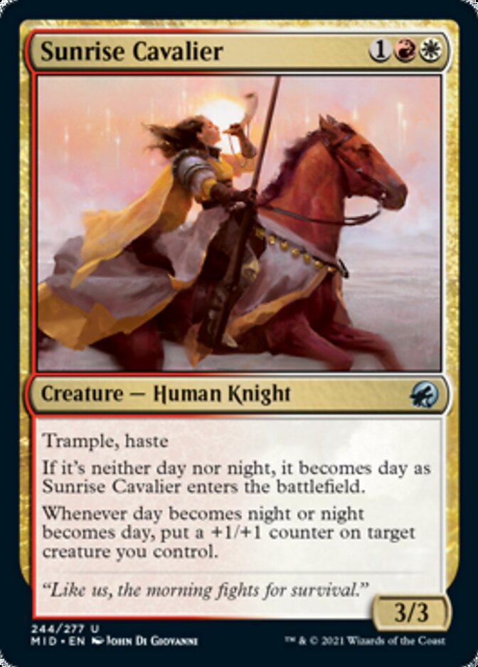 Sunrise Cavalier [Innistrad: Midnight Hunt] | Gear Gaming Bentonville