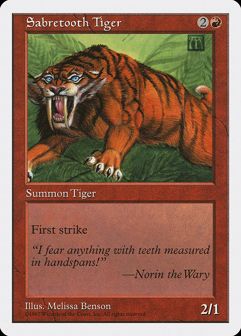 Sabretooth Tiger [Fifth Edition] | Gear Gaming Bentonville