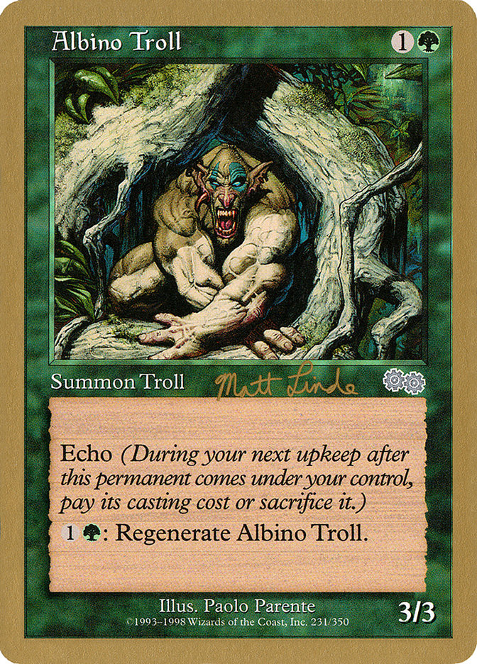 Albino Troll (Matt Linde) [World Championship Decks 1999] | Gear Gaming Bentonville