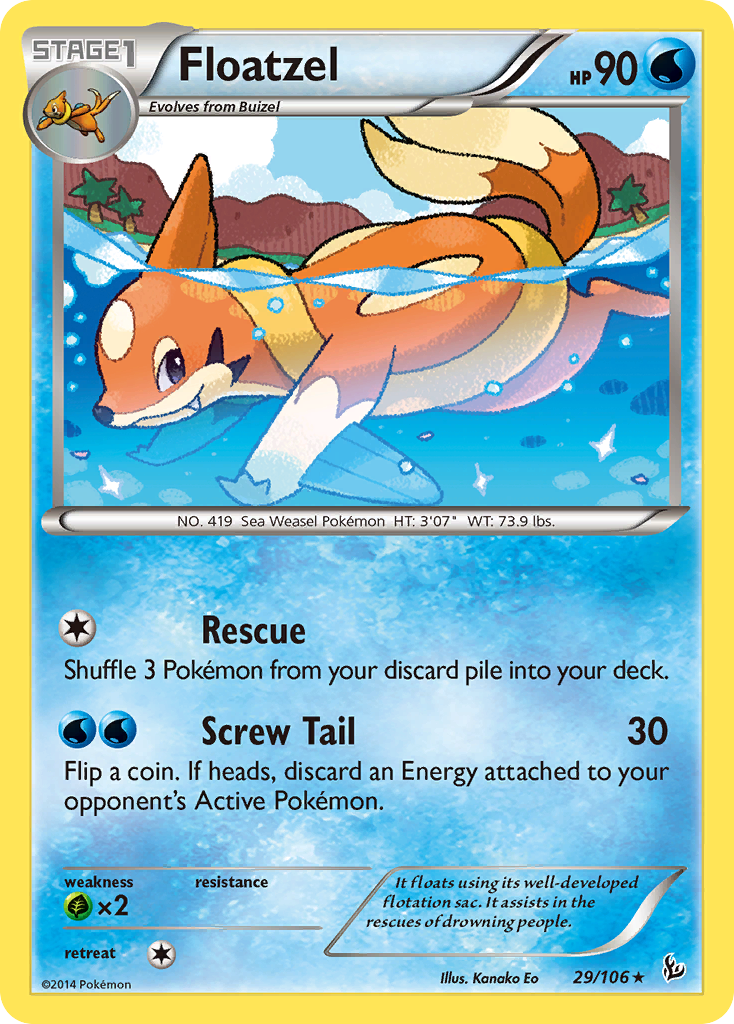 Floatzel (29/106) [XY: Flashfire] | Gear Gaming Bentonville