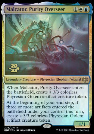 Malcator, Purity Overseer [Phyrexia: All Will Be One Prerelease Promos] | Gear Gaming Bentonville