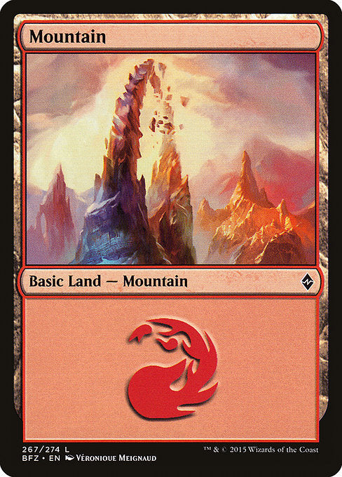 Mountain (267) [Battle for Zendikar] | Gear Gaming Bentonville