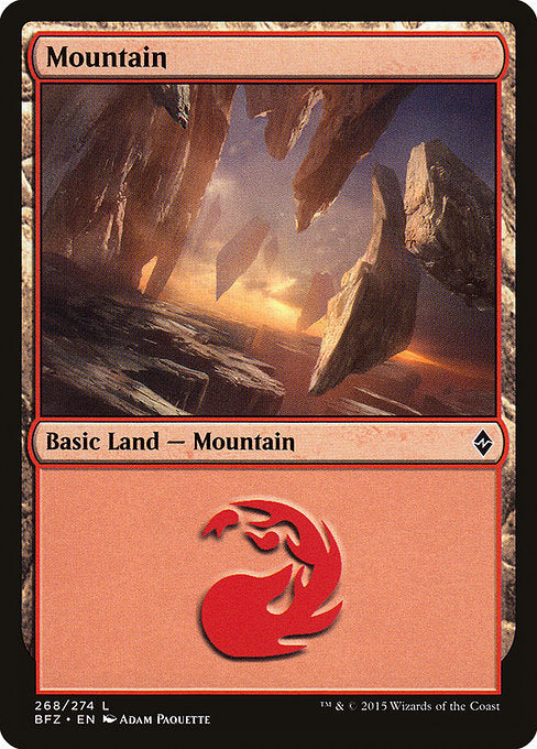 Mountain (268) [Battle for Zendikar] | Gear Gaming Bentonville