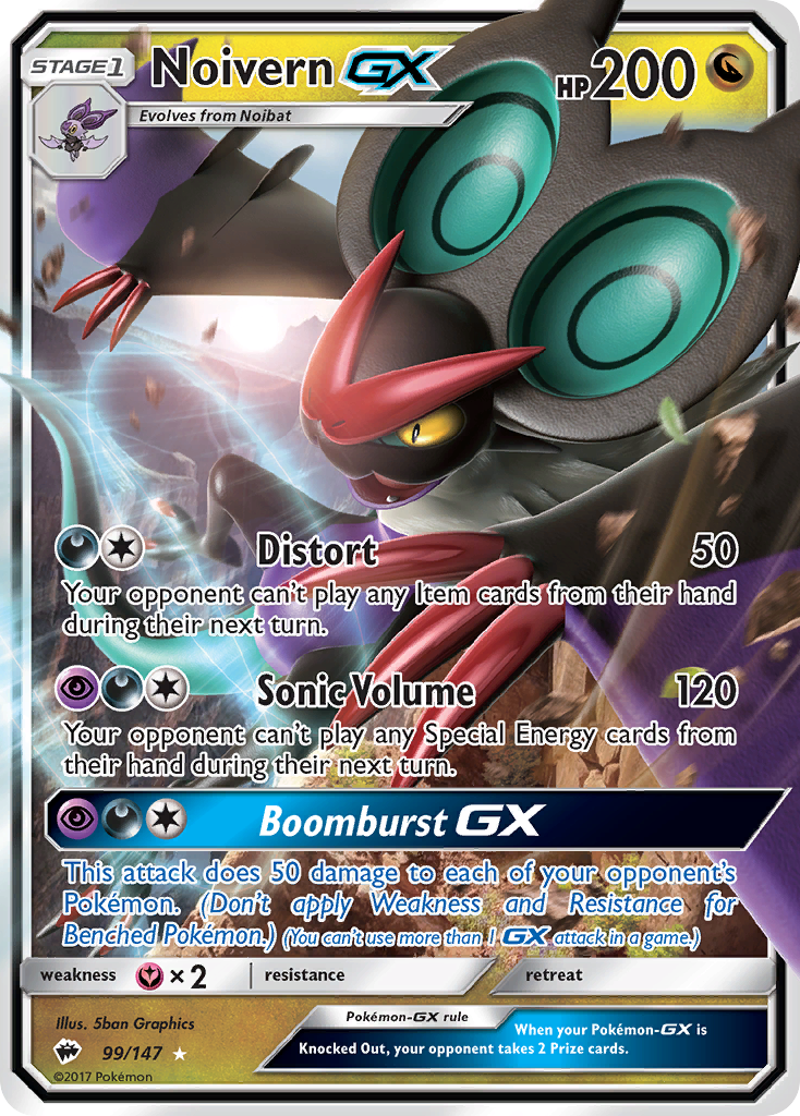 Noivern GX (99/147) [Sun & Moon: Burning Shadows] | Gear Gaming Bentonville