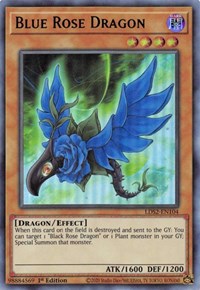 Blue Rose Dragon (Green) [LDS2-EN104] Ultra Rare | Gear Gaming Bentonville