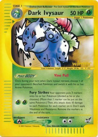 Dark Ivysaur (6) (Winner) (Jumbo Card) [Best of Promos] | Gear Gaming Bentonville