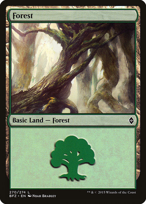 Forest (270) [Battle for Zendikar] | Gear Gaming Bentonville