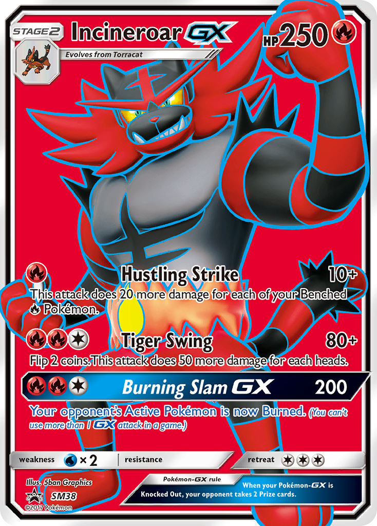 Incineroar GX (SM38) [Sun & Moon: Black Star Promos] | Gear Gaming Bentonville