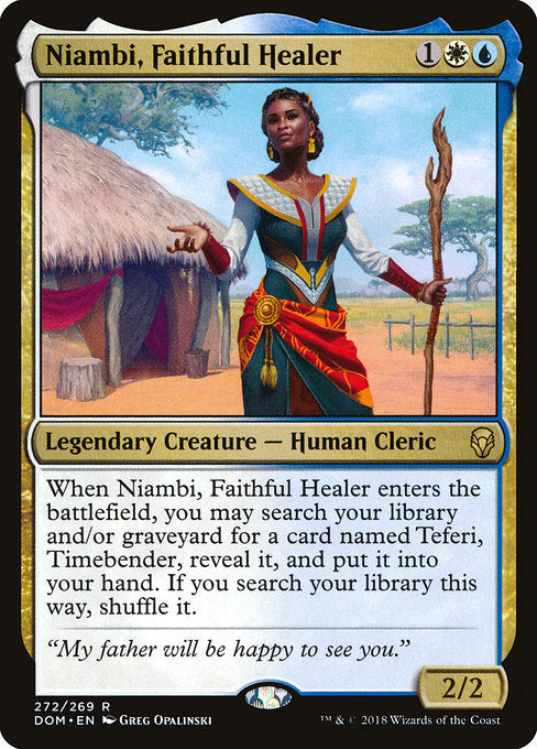 Niambi, Faithful Healer [Dominaria] | Gear Gaming Bentonville