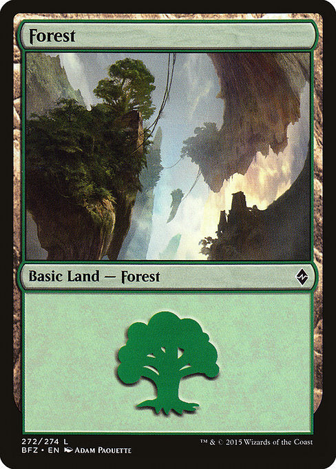 Forest (272) [Battle for Zendikar] | Gear Gaming Bentonville