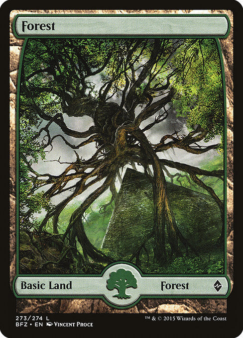 Forest (273) - Full Art [Battle for Zendikar] | Gear Gaming Bentonville