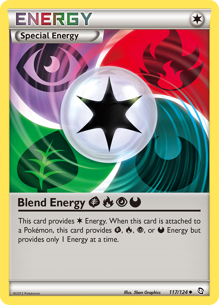 Blend Energy GrassFirePsychicDarkness (117/124) [Black & White: Dragons Exalted] | Gear Gaming Bentonville