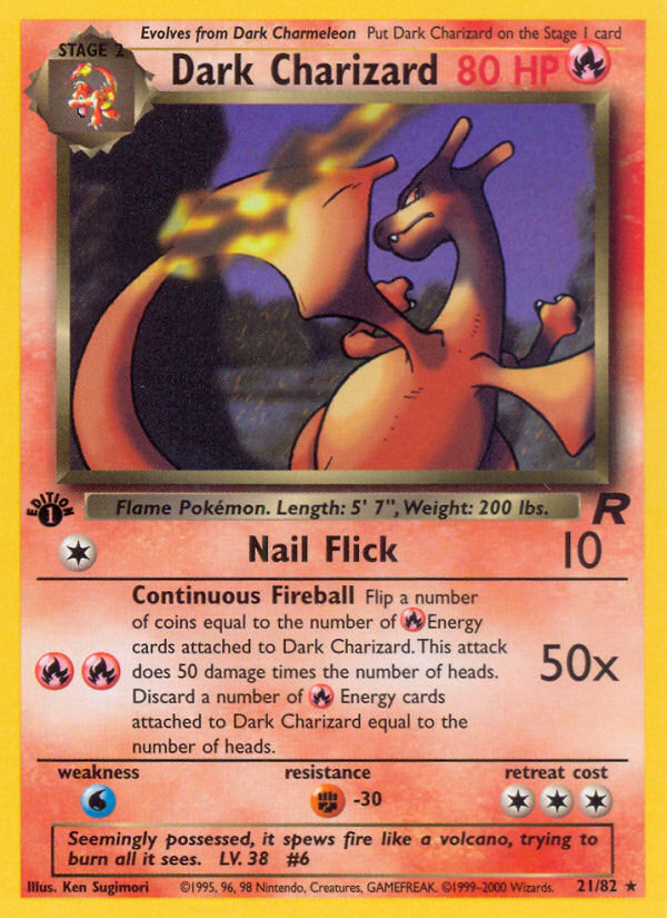 Dark Charizard (21/82) [Team Rocket 1st Edition] | Gear Gaming Bentonville