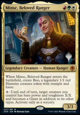 Minsc, Beloved Ranger (Promo Pack) [Dungeons & Dragons: Adventures in the Forgotten Realms Promos] | Gear Gaming Bentonville