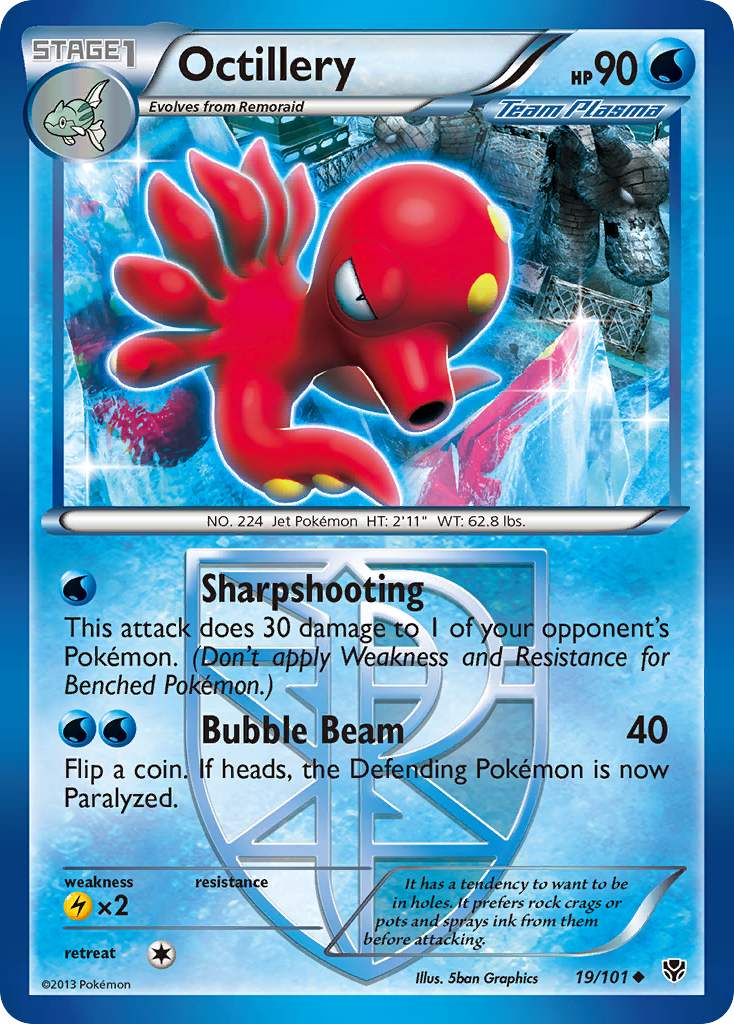 Octillery (19/101) [Black & White: Plasma Blast] | Gear Gaming Bentonville