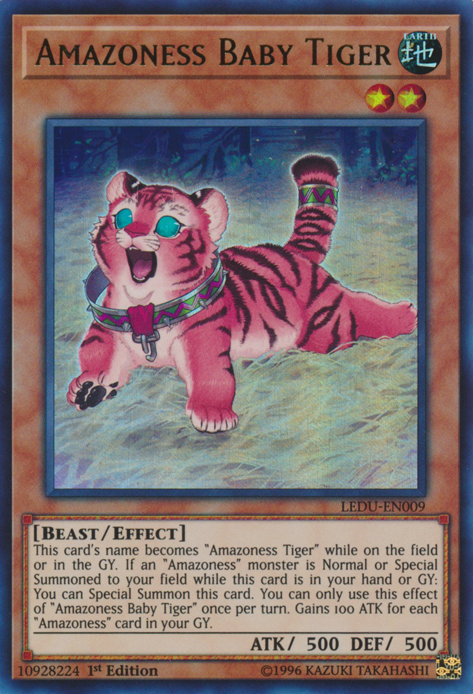 Amazoness Baby Tiger [LEDU-EN009] Ultra Rare | Gear Gaming Bentonville