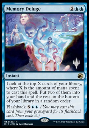 Memory Deluge (Promo Pack) [Innistrad: Midnight Hunt Promos] | Gear Gaming Bentonville