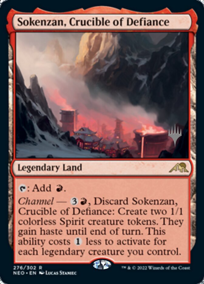 Sokenzan, Crucible of Defiance (Promo Pack) [Kamigawa: Neon Dynasty Promos] | Gear Gaming Bentonville