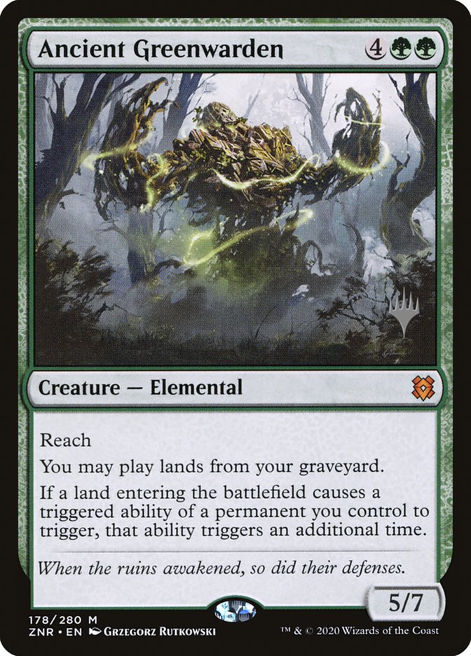 Ancient Greenwarden (Promo Pack) [Zendikar Rising Promos] | Gear Gaming Bentonville