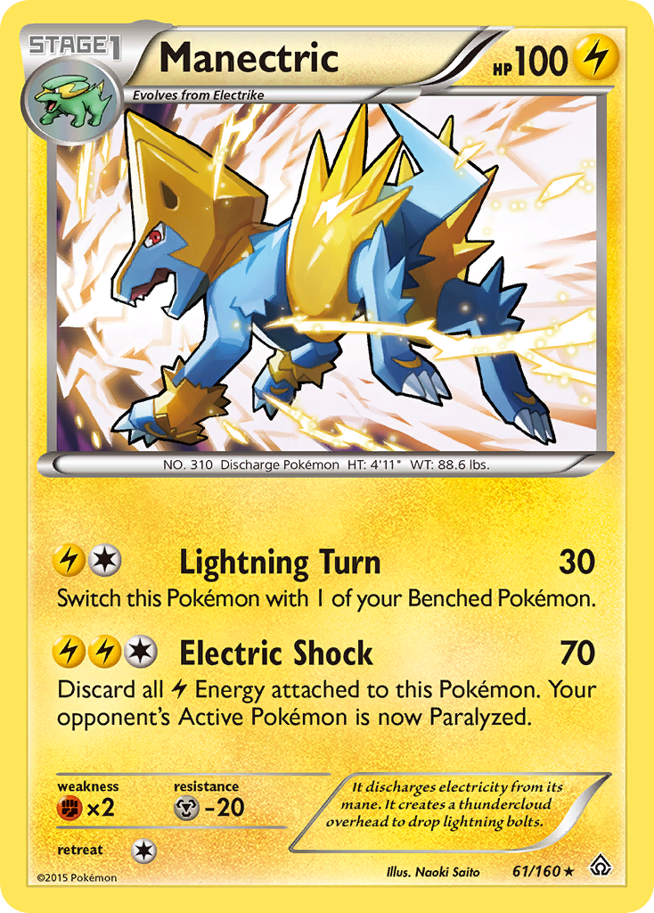 Manectric (61/160) [XY: Primal Clash] | Gear Gaming Bentonville