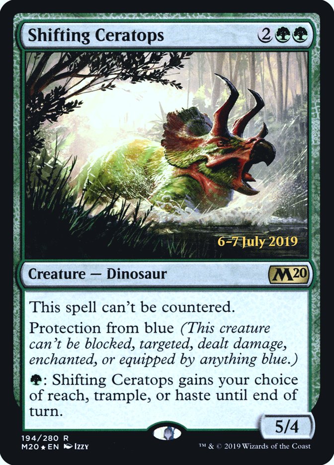 Shifting Ceratops  [Core Set 2020 Prerelease Promos] | Gear Gaming Bentonville