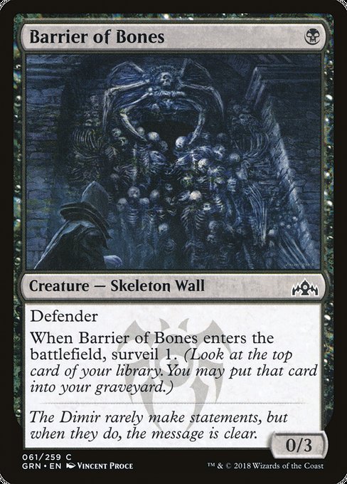 Barrier of Bones [Guilds of Ravnica] | Gear Gaming Bentonville