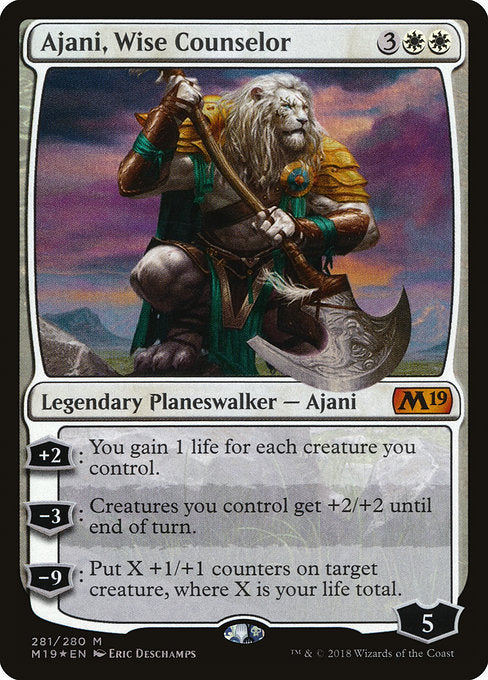 Ajani, Wise Counselor [Core Set 2019] | Gear Gaming Bentonville