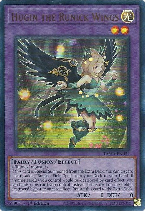 Hugin the Runick Wings [TAMA-EN037] Ultra Rare | Gear Gaming Bentonville