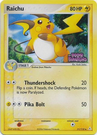 Raichu (51/110) (Stamped) [EX: Holon Phantoms] | Gear Gaming Bentonville