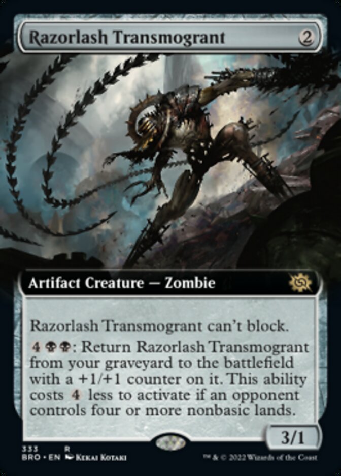 Razorlash Transmogrant (Extended Art) [The Brothers' War] | Gear Gaming Bentonville