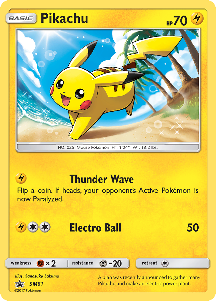 Pikachu (SM81) [Sun & Moon: Black Star Promos] | Gear Gaming Bentonville